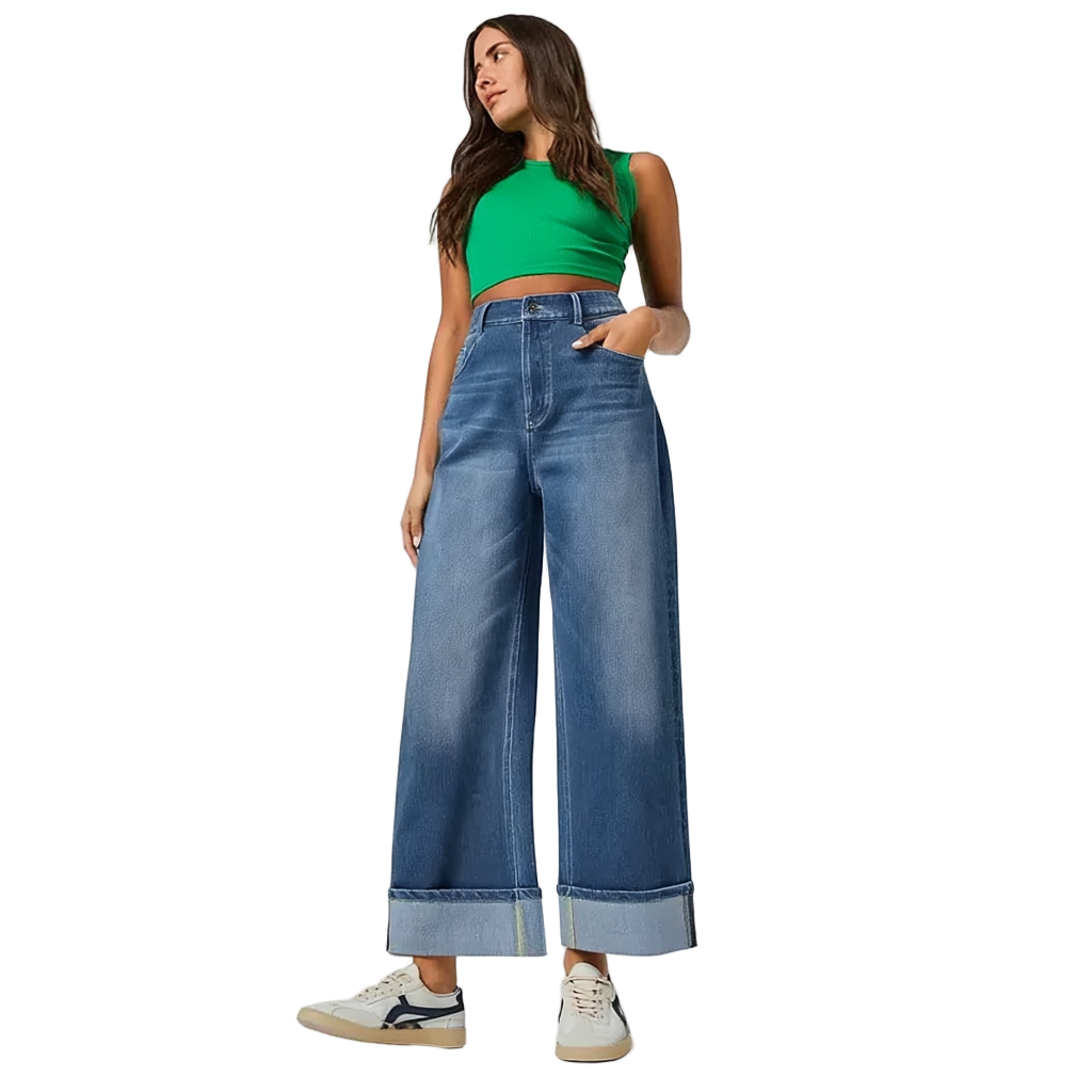 Women’s Wide-Leg High-Waisted Jeans