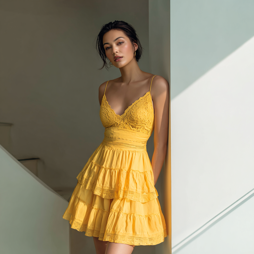 Women's Lace Midi Summer Dress