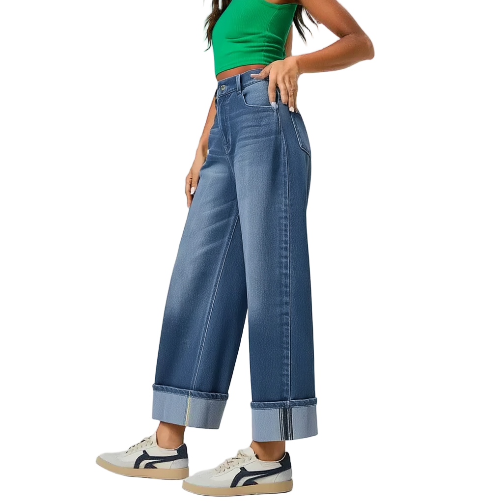 Women’s Wide-Leg High-Waisted Jeans