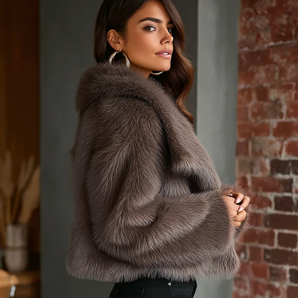  Short Faux Fur Jacket 