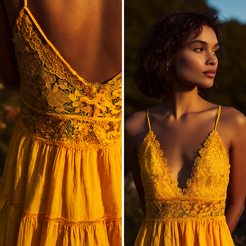 Women's Lace Midi Summer Dress