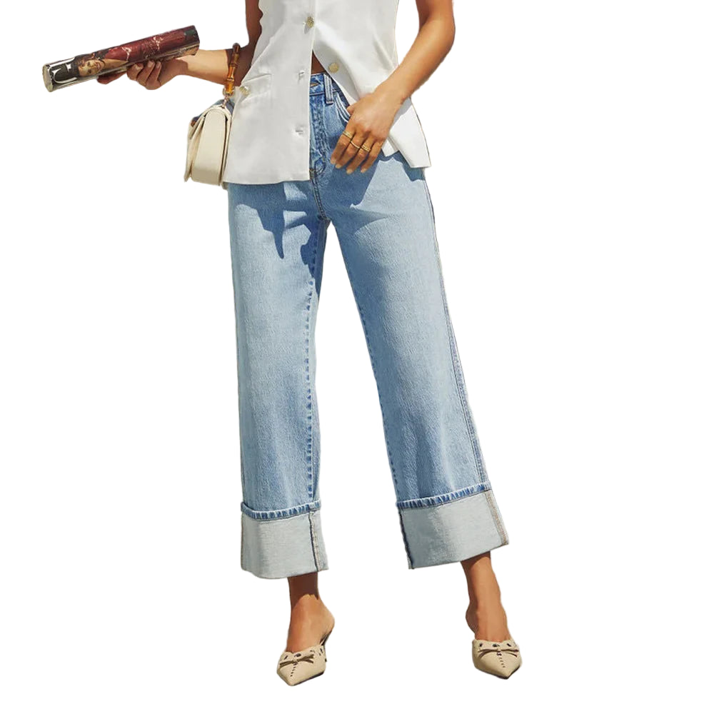 Women’s High-Waisted Wide-Leg Jeans 