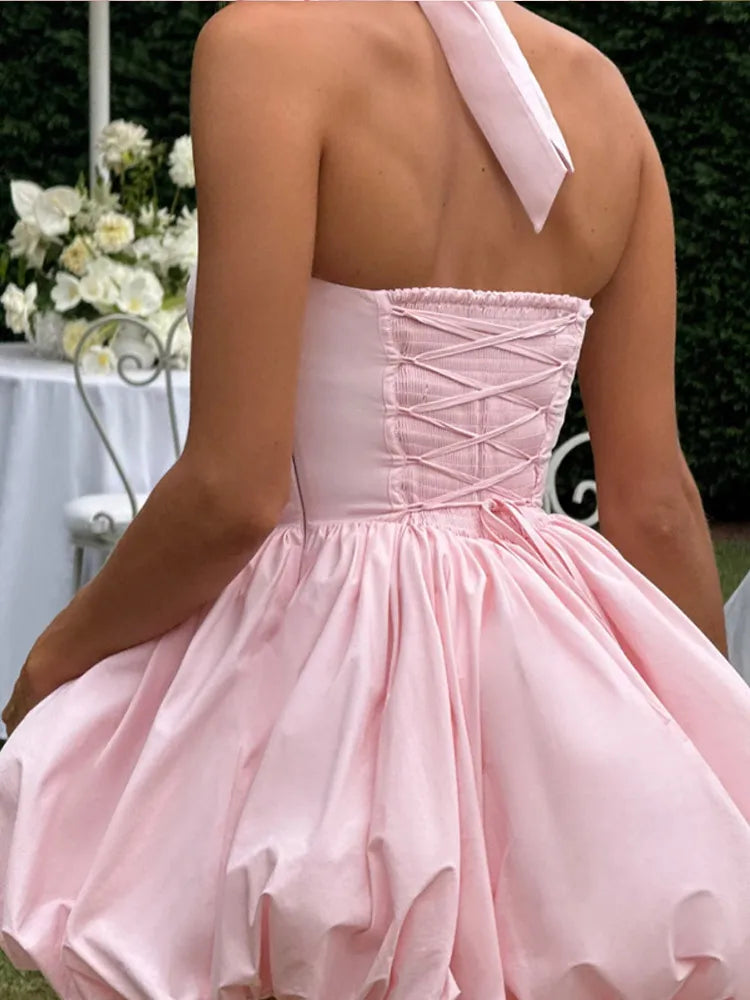 Satin Mini Bubble Dress – Feminine & Party-Ready
