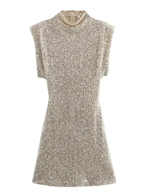 Metallic Sequin Mini Dress Shimmering Confidence for Every Celebration