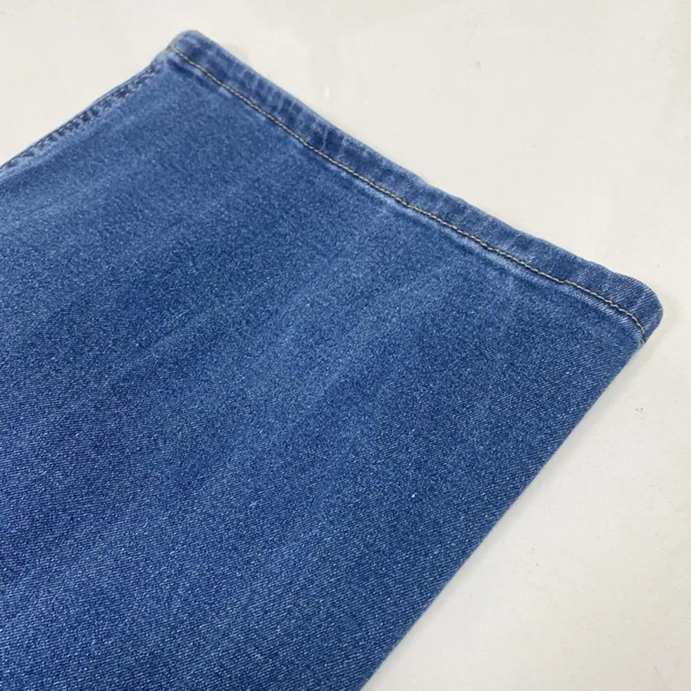 Women’s High-Waisted Wide-Leg Cuffed Jeans