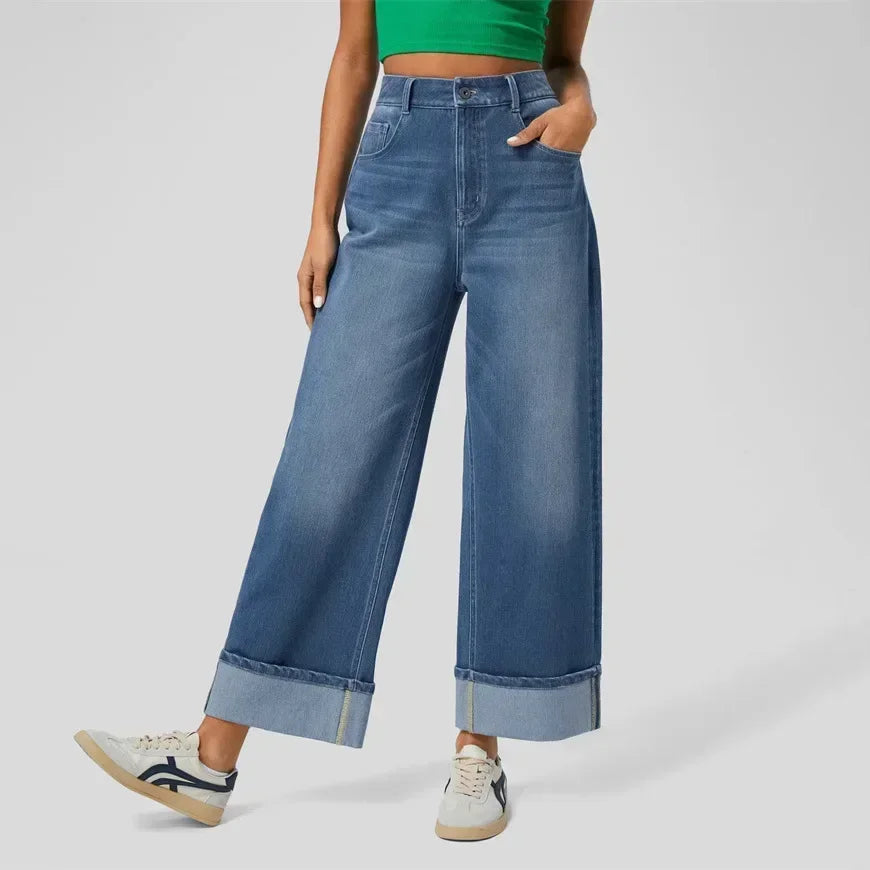 Women’s Wide-Leg High-Waisted Jeans