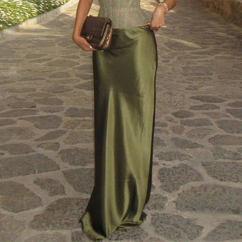 Satin Corset Evening Dress