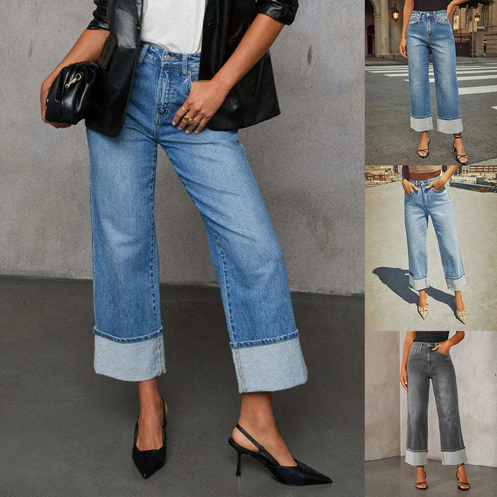 Women’s High-Waisted Wide-Leg Jeans 