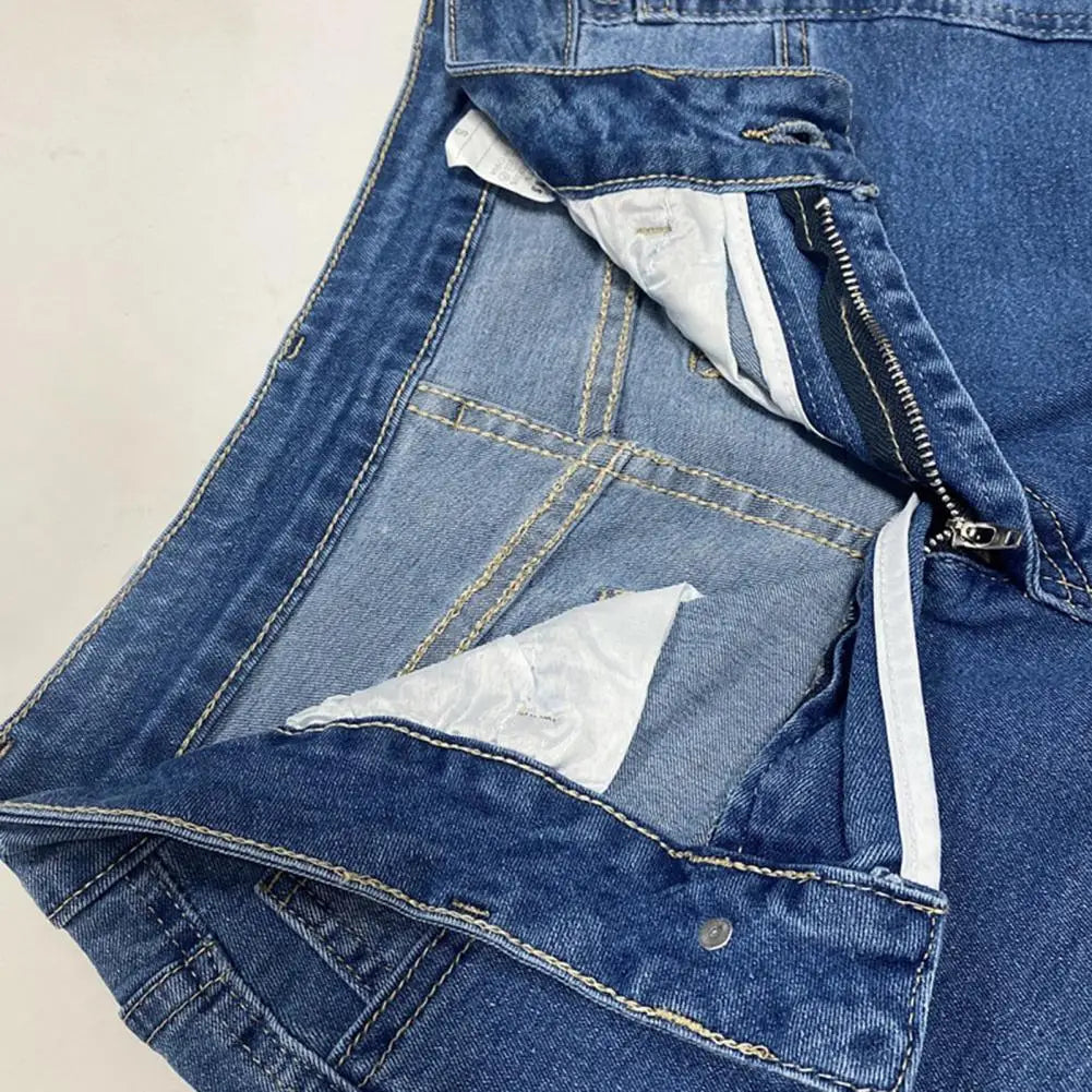 Women’s High-Waisted Wide-Leg Cuffed Jeans