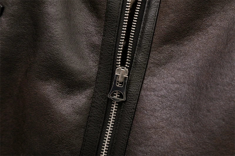 Faux Shearling Aviator Jacket
