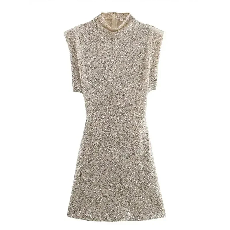 Metallic Sequin Mini Dress Shimmering Confidence for Every Celebration