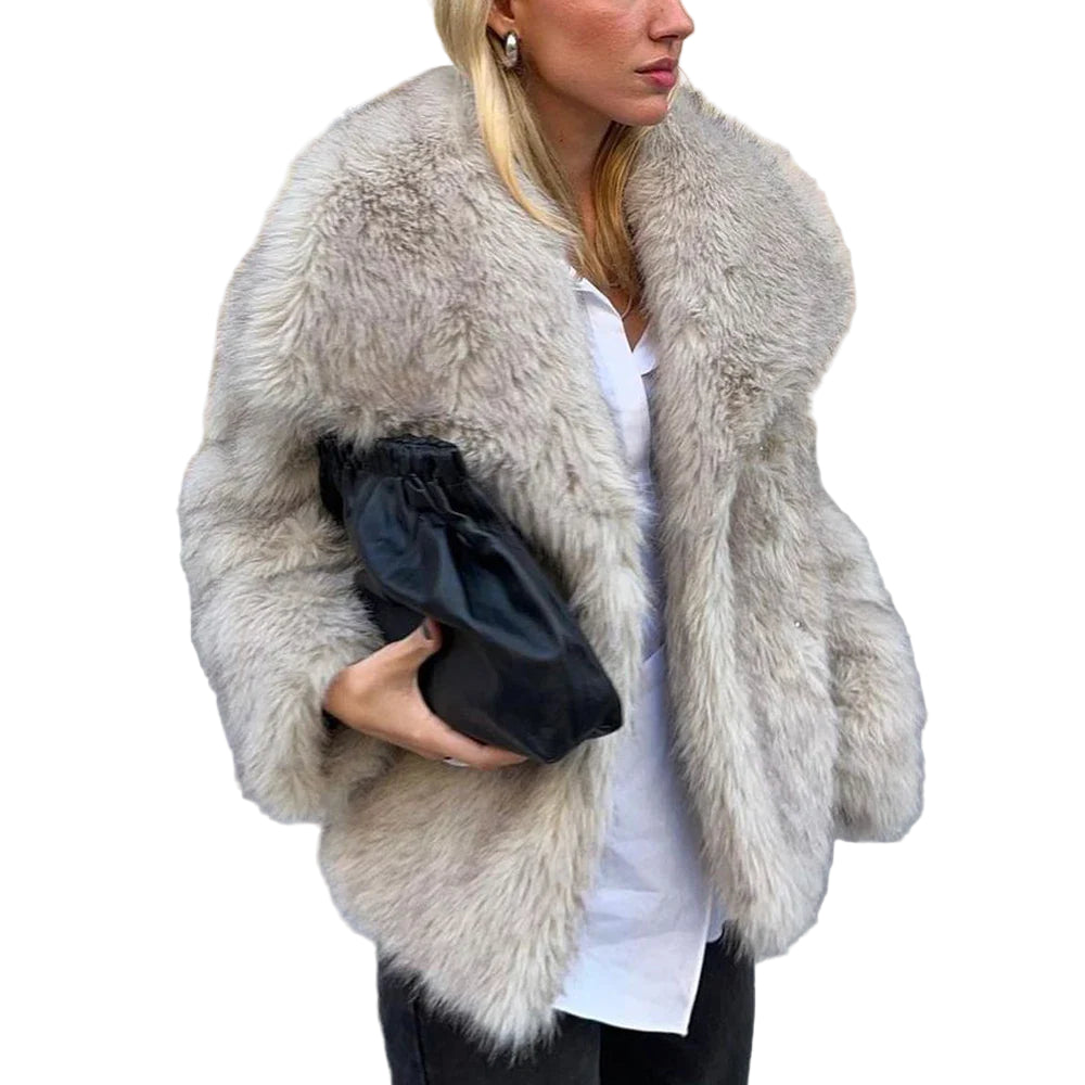Women’s Long Faux Fur Coat