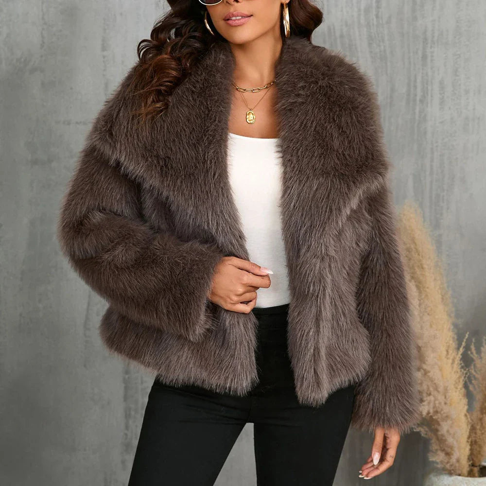  Short Faux Fur Jacket 