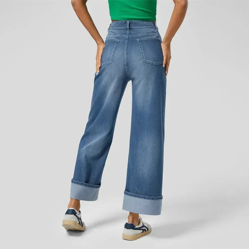 Women’s Wide-Leg High-Waisted Jeans
